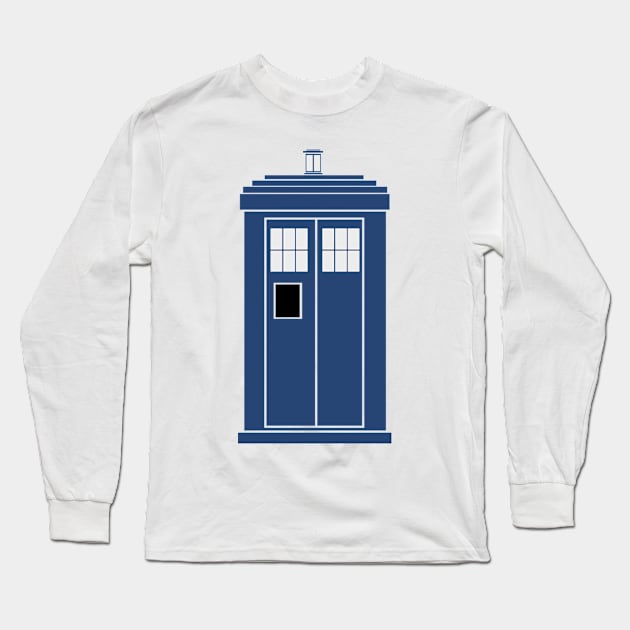 Police Box Long Sleeve T-Shirt by SimonBreeze